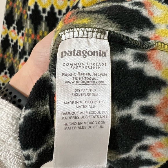 Patagonia Synchilla Forest Carpet Industrial Green Snap Jacket—L - Picture 12 of 13